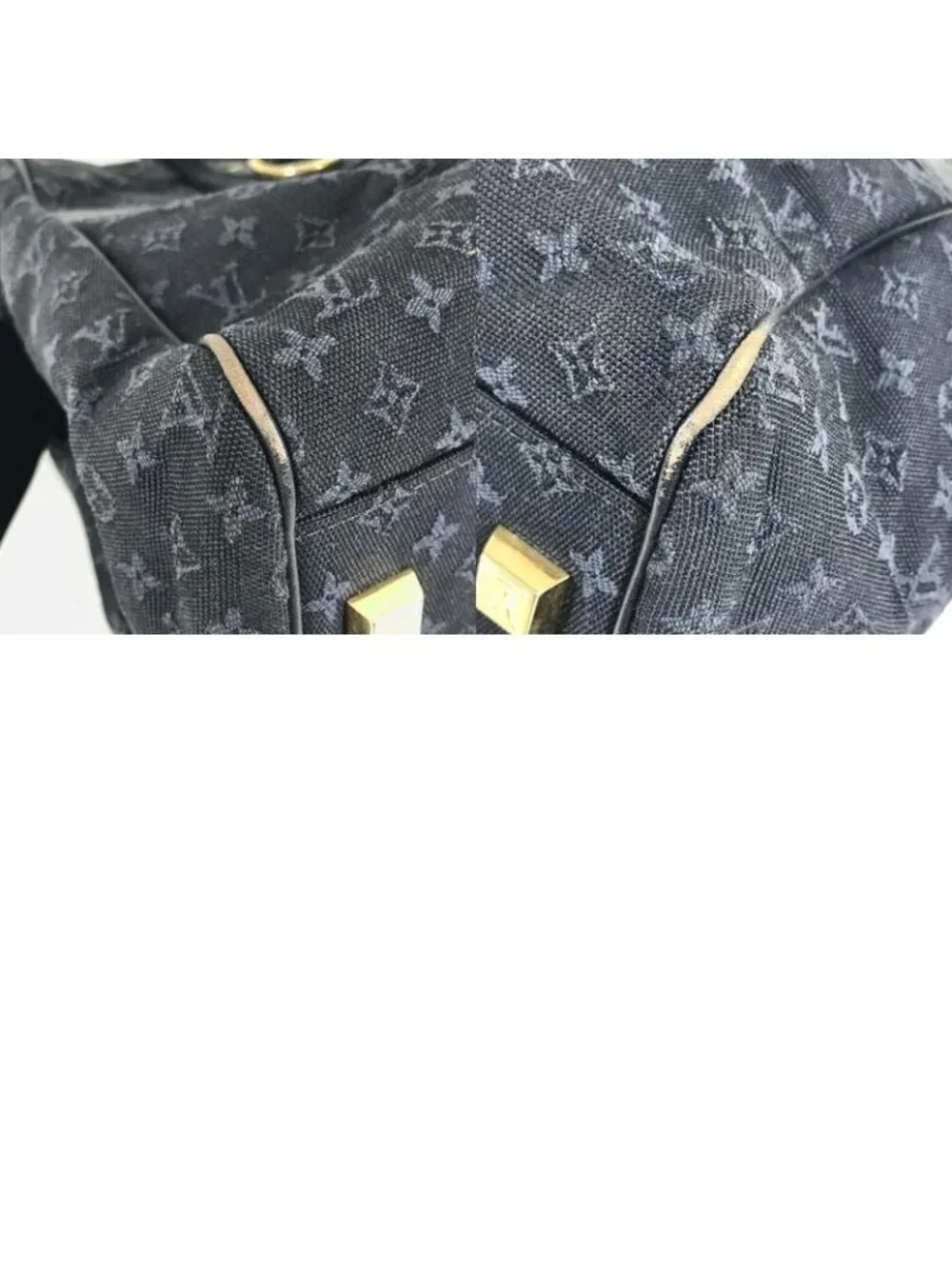 Louis Vuitton Boston Bag e Monogram Mini Canvas Blue - Picture 9 of 9